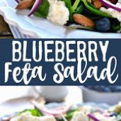 Blueberry Feta Salad with Lemon Poppyseed Dressing, GF